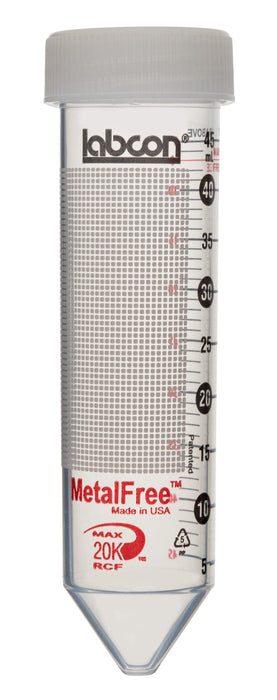 Labcon Metal Free Centrifuge Tubes Labcon® Metal Free Centrifuge Tubes, Bulk (Sterile) | DBiomed 3184-345 Centrifuge Tubes Labcon 50 ml, 500/Cs / Sterile / Bulk