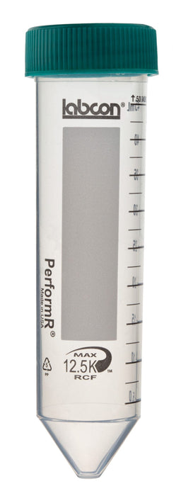 Labcon PerformR® Centrifuge Tubes (Sterile) Labcon® PerformR® Centrifuge Tubes, Bulk (Sterile) | DBiomed 3186-345 Centrifuge Tubes Labcon 50ml, 500/Cs / Bulk / Sterile