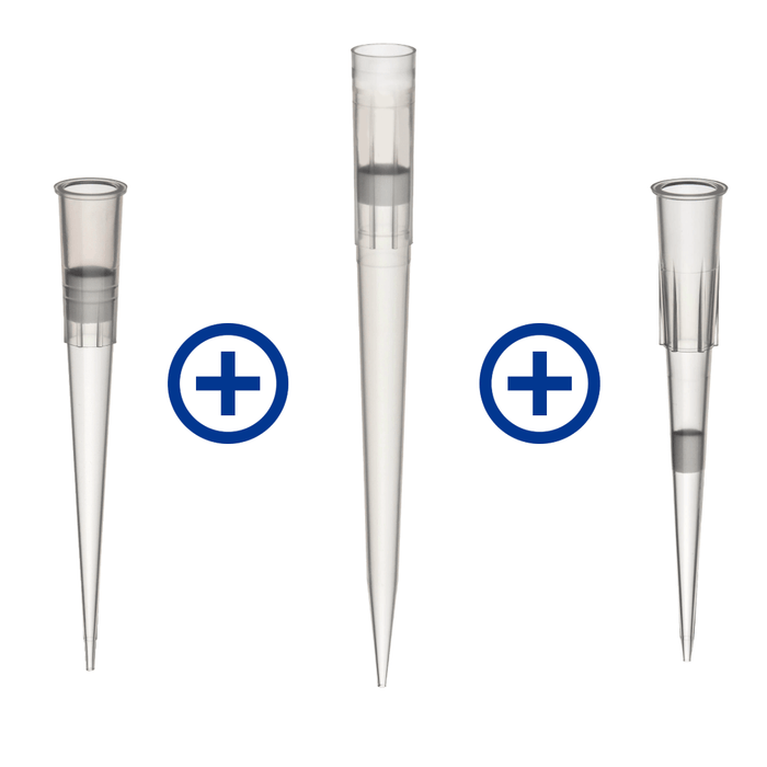 Spring Special Bundle: 3x Cases of ZapSlik Low Retention Filter Tips (96 Rack) Labcon® Low Retention Filter Pipette Tips | DBiomed 1175-965 + 1177-965 + 1179-965 Labcon 20µL + 200µL + 1000µL cs / Filtered Tips / 3 piece bundle