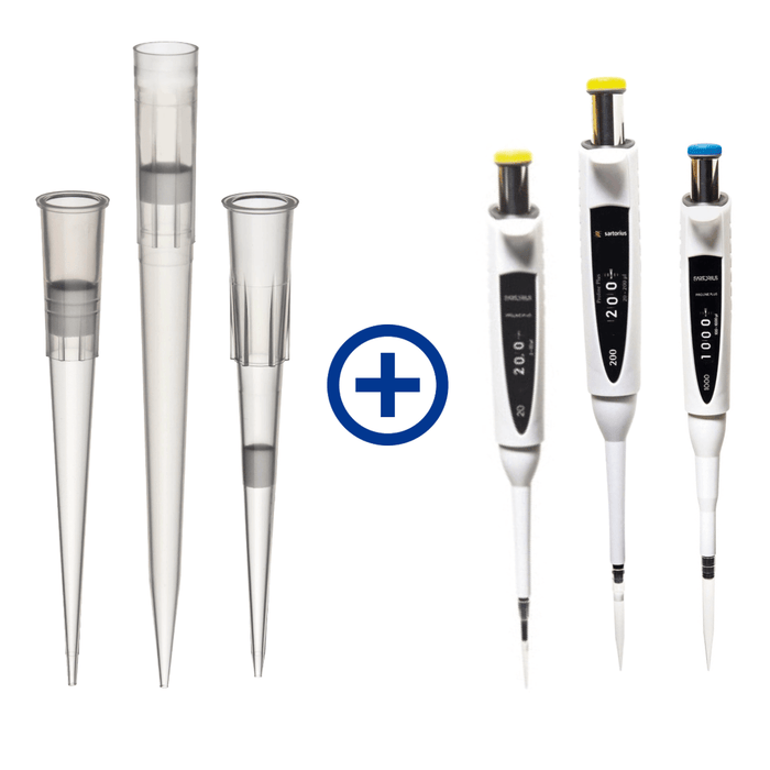 Spring Special Bundle: 3x ZapSlik Low Retention Filter Tips (96 Rack) + 3x Sartorius Proline Pipettes Labcon® Low Retention Filter Pipette Tips | DBiomed 1175-965 + 1177-965 + 1179-965 Bundle Labcon Filtered / Racked