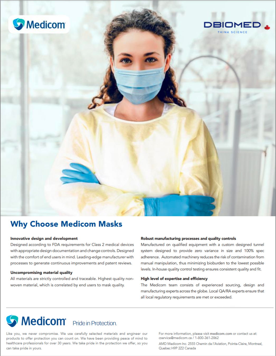 Medicom Masks w/ DBiomed Product Guide