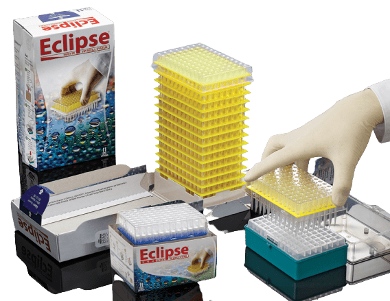 Labcon Eclipse™ Pipette Tip Refill Tower: Wide Orifice Labcon® Eclipse™ Pipette Tip Refill Tower: Wide Orifice | DBiomed 1026-260 Pipette Tips Labcon 200 μl, 960/Pack, 10 Packs/Cs
