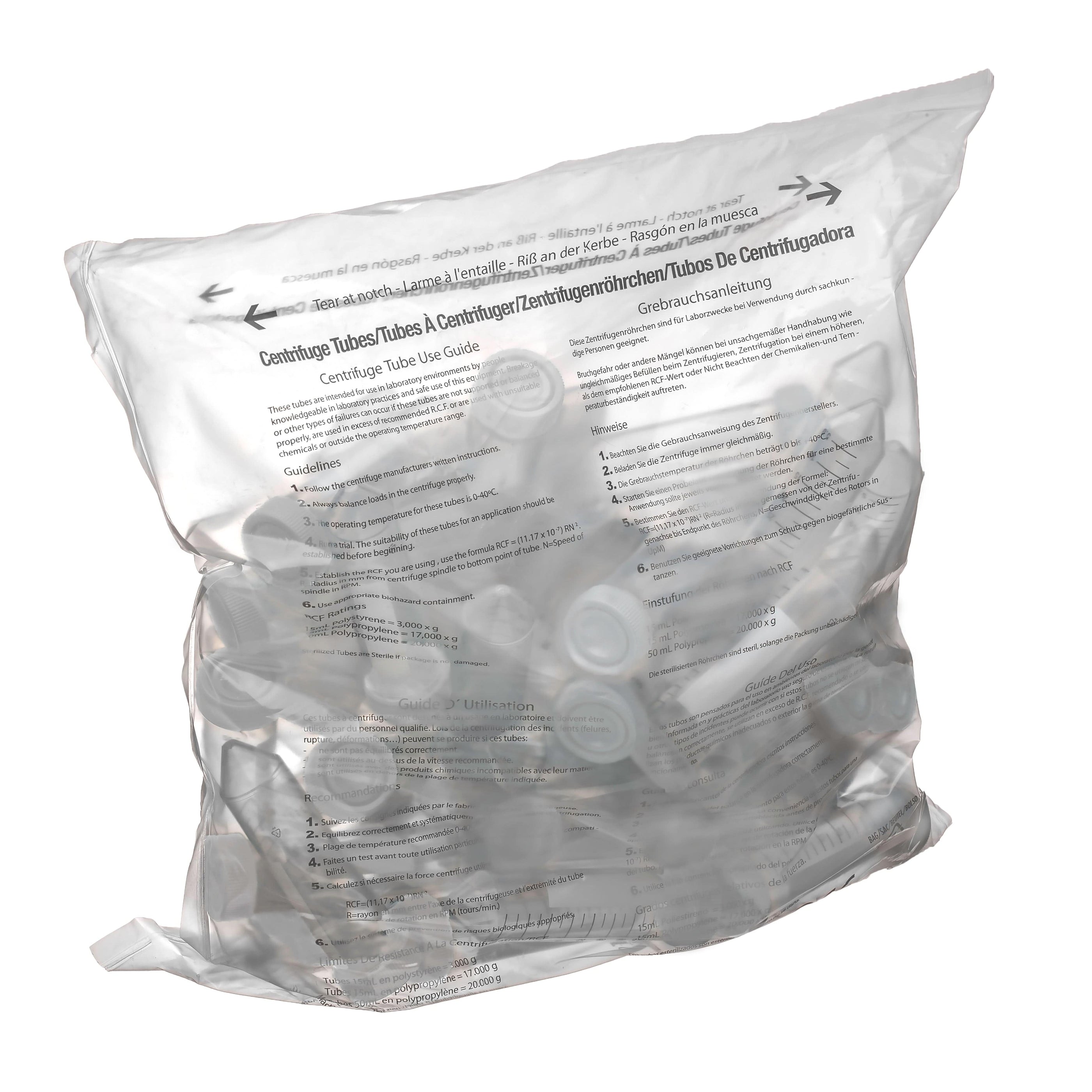 Labcon® Metal Free Centrifuge Tubes, Bulk (Sterile) DBiomed — DBIOMED