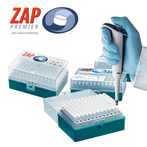 Labcon ZAP™Slik Filter Pipette Tips: Low Retention (96-Rack) Labcon® Low Retention Filter Pipette Tips | DBiomed Aerosol Pipette Tips Labcon