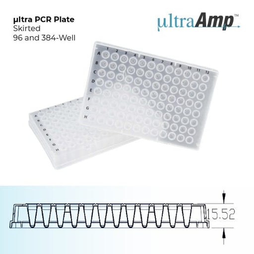 µltraAMP Skirted PCR Plate µltraAMP Skirted PCR Plate 7220-096 Sorenson Bio Skirted / 25 Plates/Pack 4 Packs/Case 100 Plates/Case
